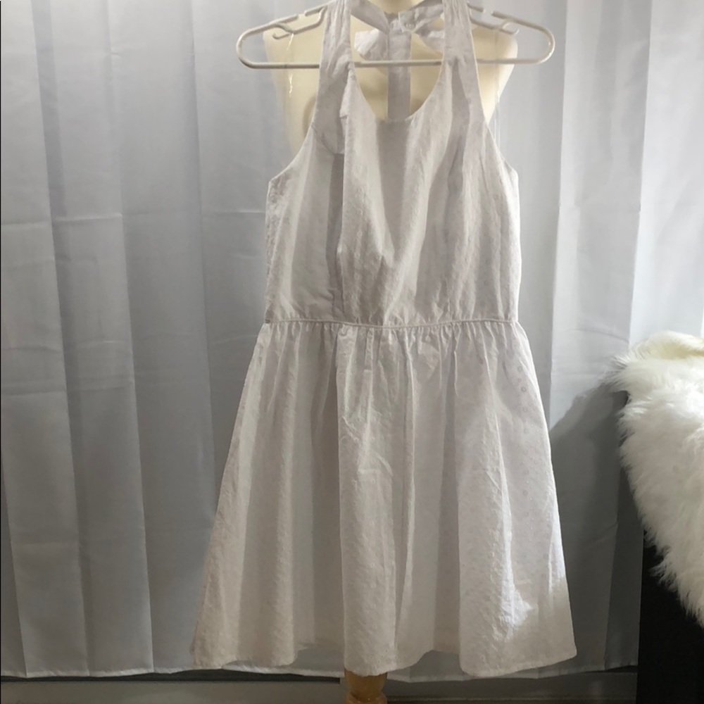 Urban Girl white eyelet jr. dress halter XL NWT